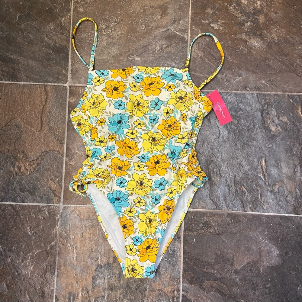 Xhilaration One Piece Floral Swimsuit